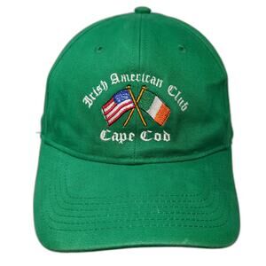 Harvard Square Baseball Cap Green OSFM Irish American Club Cape Cod Flags Hat